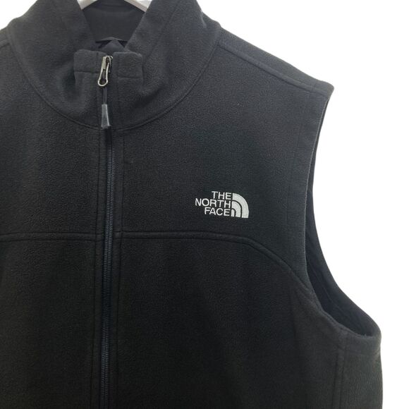 The North Face Front Range Fleece Vest - Men's L Full Zip Pockets Black Logo - Picture 7 of 14
